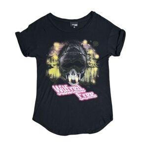 Aritzia Wilfred Free Black Graphic Short Sleeve Tee Shirt Top Womens Size S